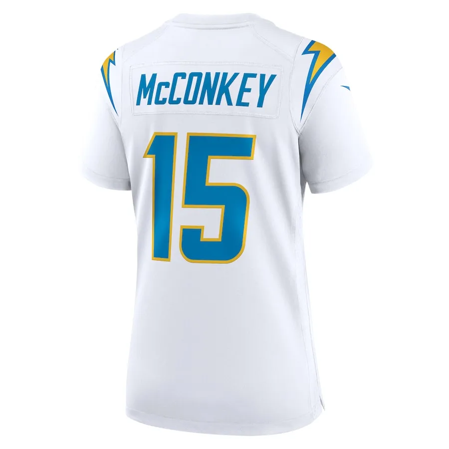 Ladd McConkey Los Angeles Chargers Nike Women's Game Jersey -  White