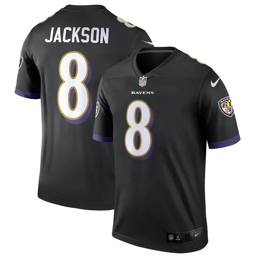 Lamar Jackson Baltimore Ravens Nike Alternate Legend Jersey - Black