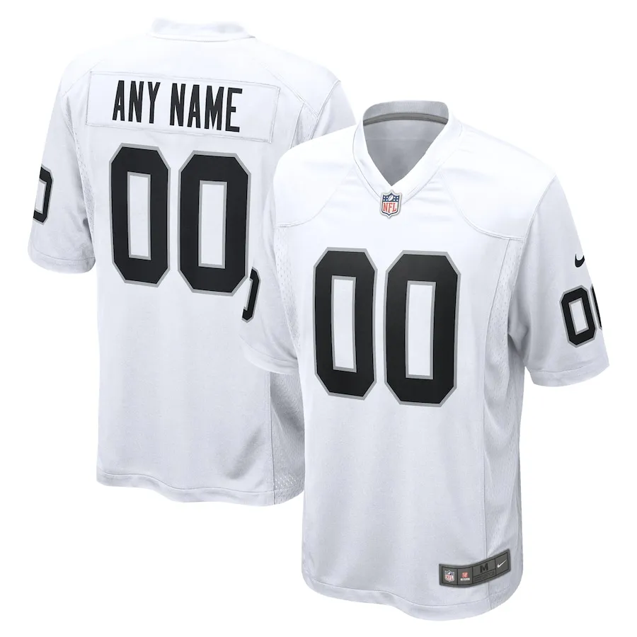 Las Vegas Raiders Nike Youth Team Custom Game Jersey - White