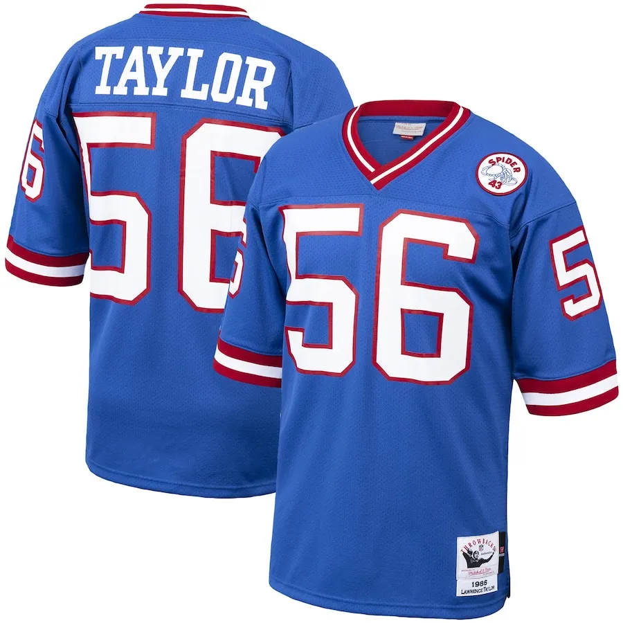 Lawrence Taylor New York Giants 1986 Mitchell &amp Ness Authentic Throwback Retired Player Jersey - Royal