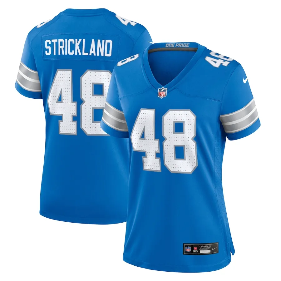 Loren Strickland Detroit Lions Nike Women's Game Jersey -  Blue