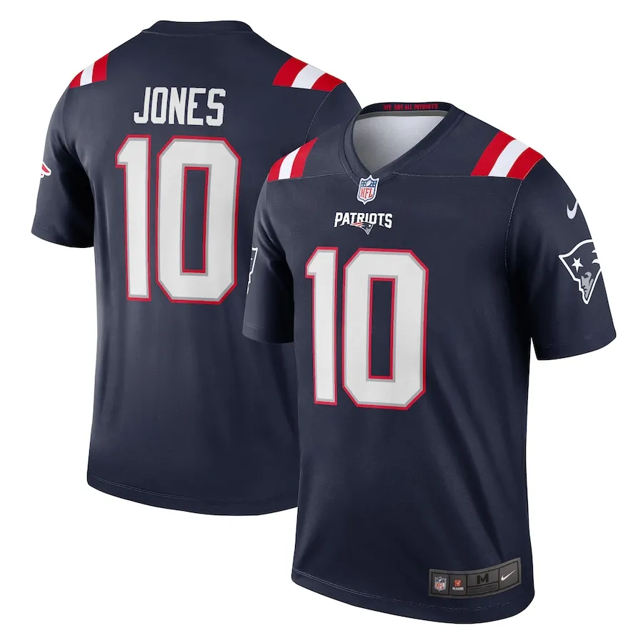 Mac Jones New England Patriots Nike Team Legend Jersey - Navy