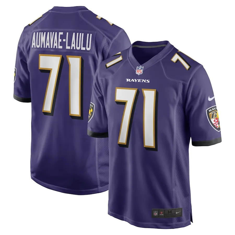 Malaesala Aumavae-Laulu Baltimore Ravens Nike Team Game Jersey -  Purple