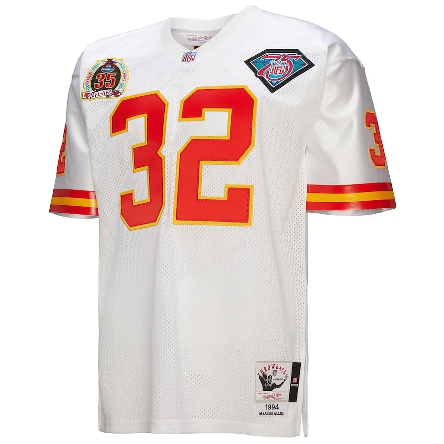 Marcus Allen Kansas City Chiefs 1994 Mitchell &amp Ness Authentic Throwback Retired Player Jersey - White