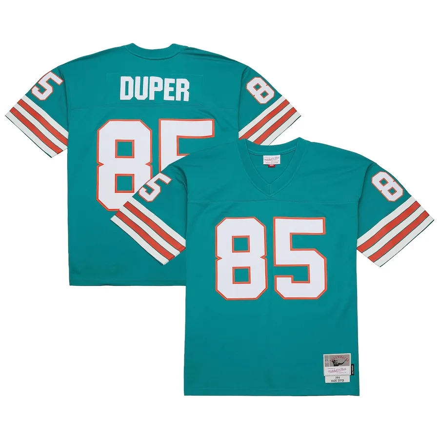 Mark Duper Miami Dolphins Mitchell &amp Ness Legacy Replica Jersey - Aqua