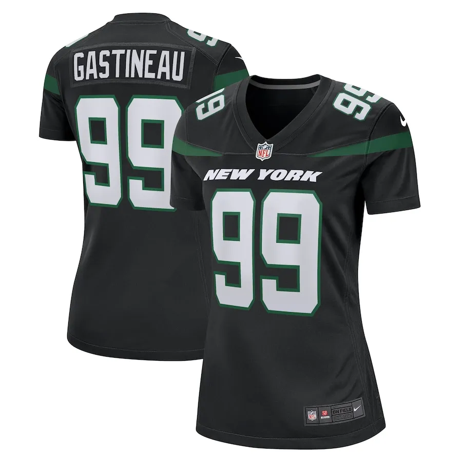 Mark Gastineau Nike New York Jets Women's Game Jersey - Stealth Black