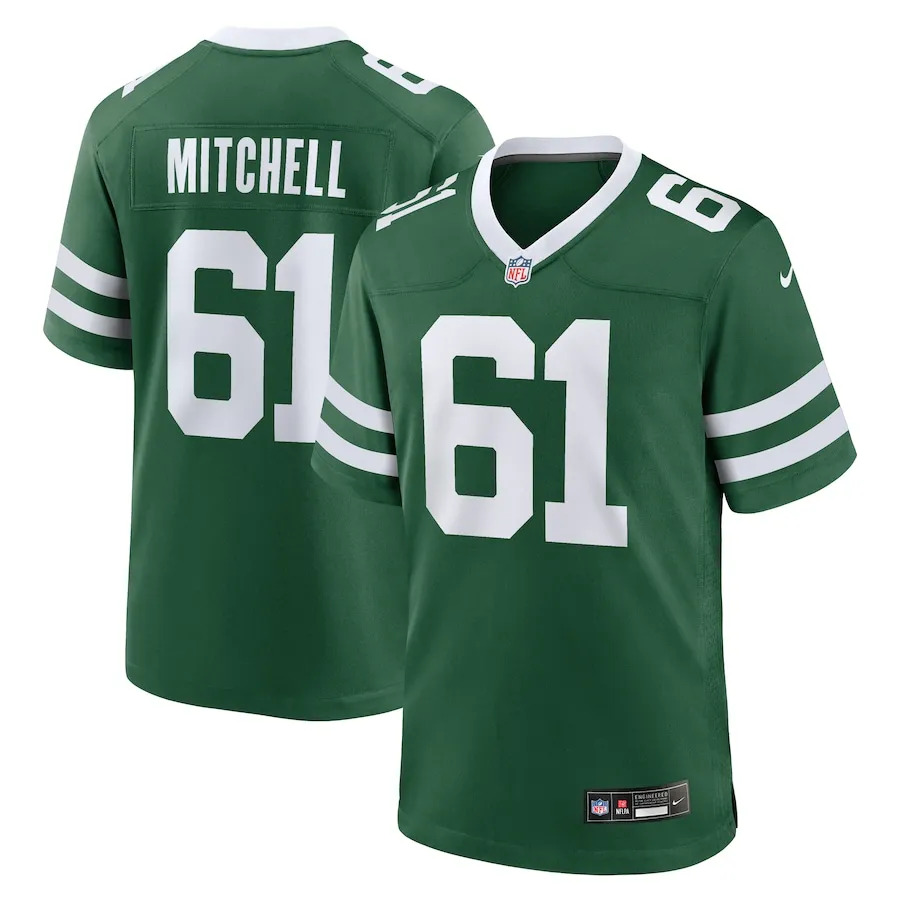 Max Mitchell New York Jets Nike Team Game Jersey - Legacy Green