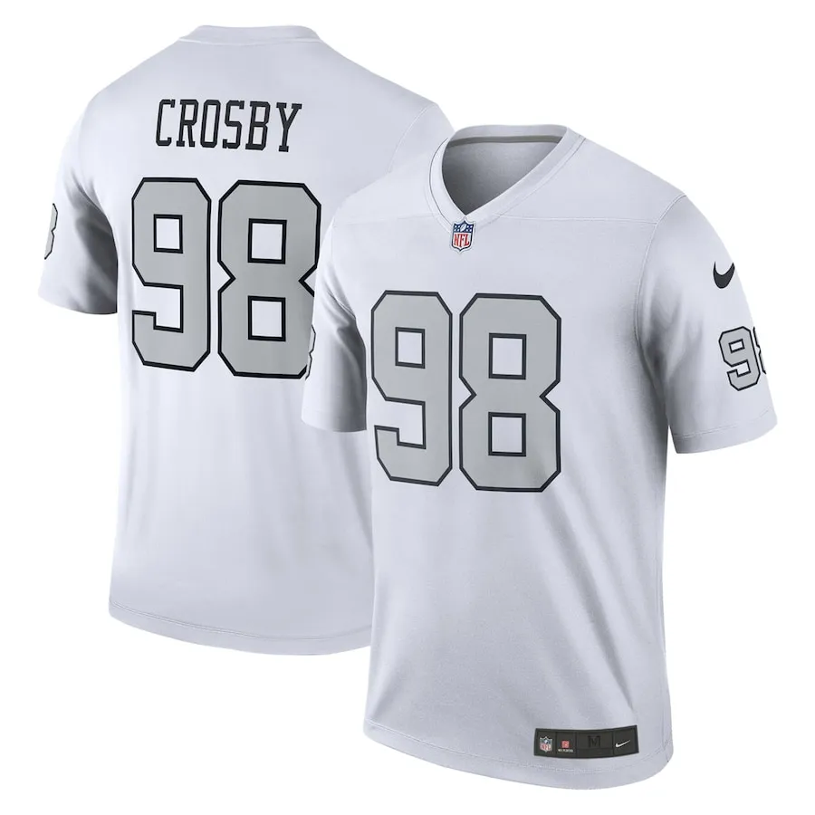 Maxx Crosby Las Vegas Raiders Nike Alternate Legend Jersey - White