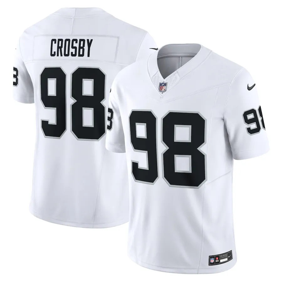 Maxx Crosby Las Vegas Raiders Nike Vapor F.U.S.E. Limited Jersey - White 6683