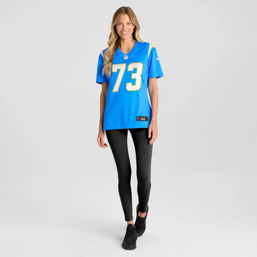 Mekhi Becton Los Angeles Chargers Nike Women's Team Game Jersey -  Powder Blue