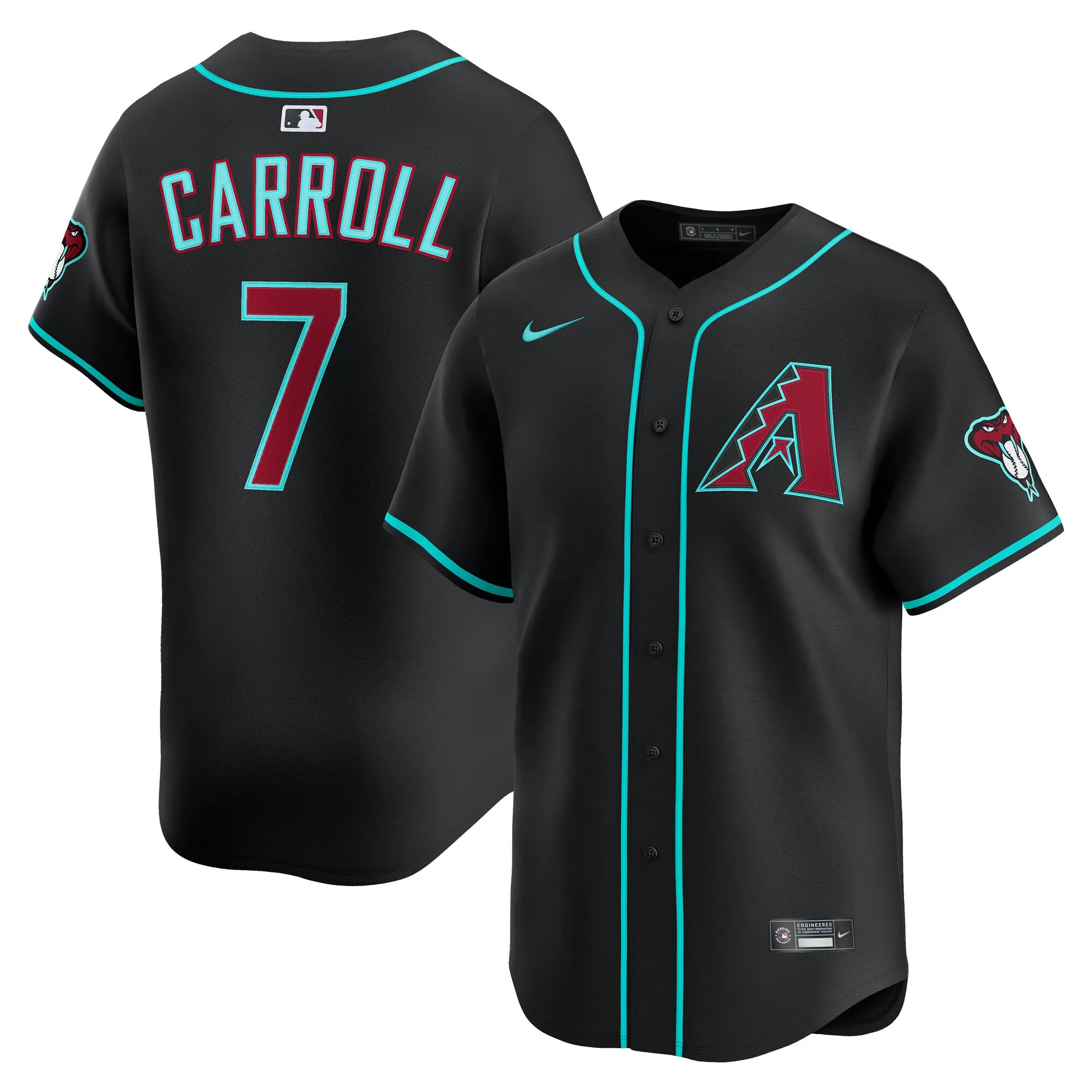 Corbin Carroll Arizona Diamondbacks Nike Alternate Limited Player Jersey - Black