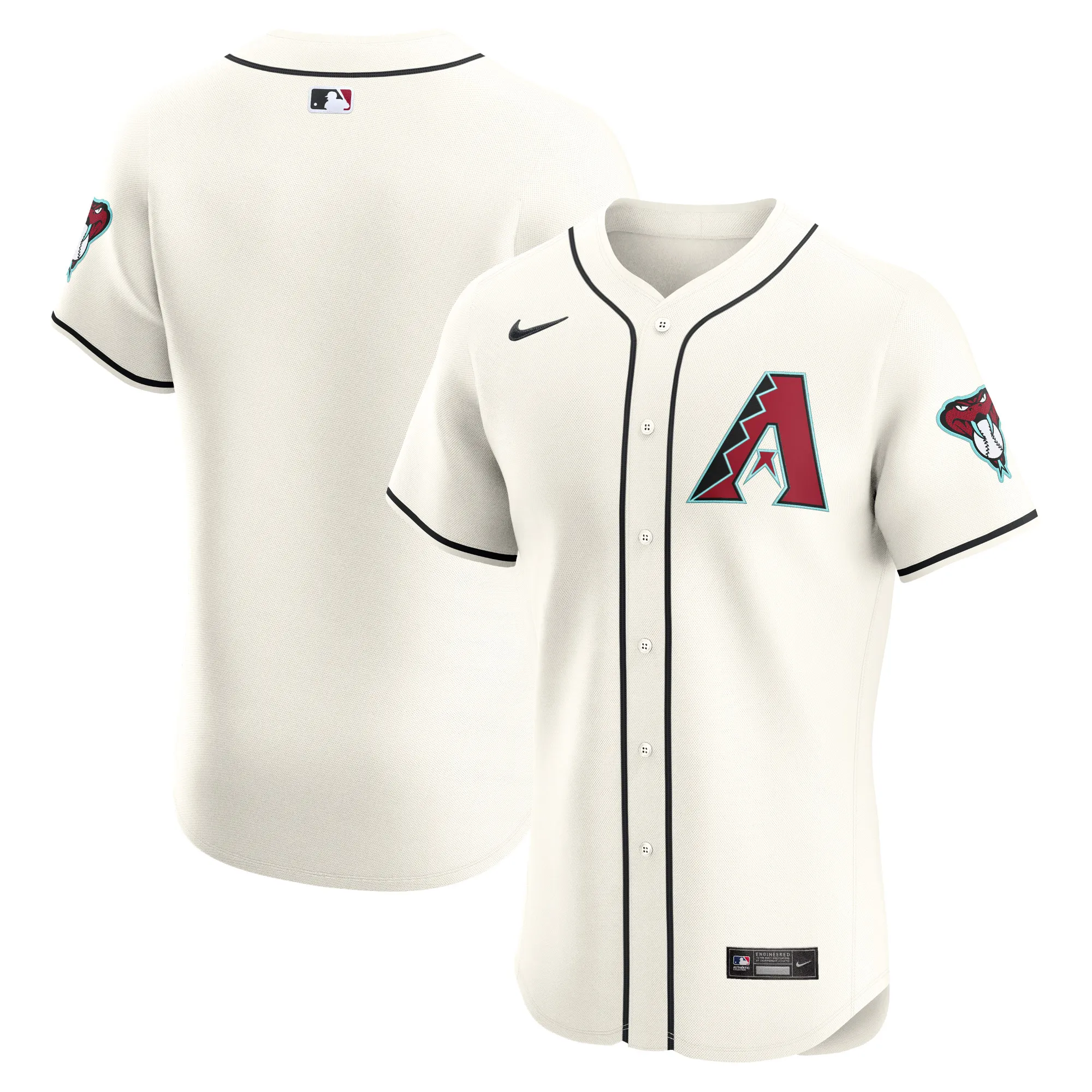 Arizona Diamondbacks Nike Elite Jersey - Cream