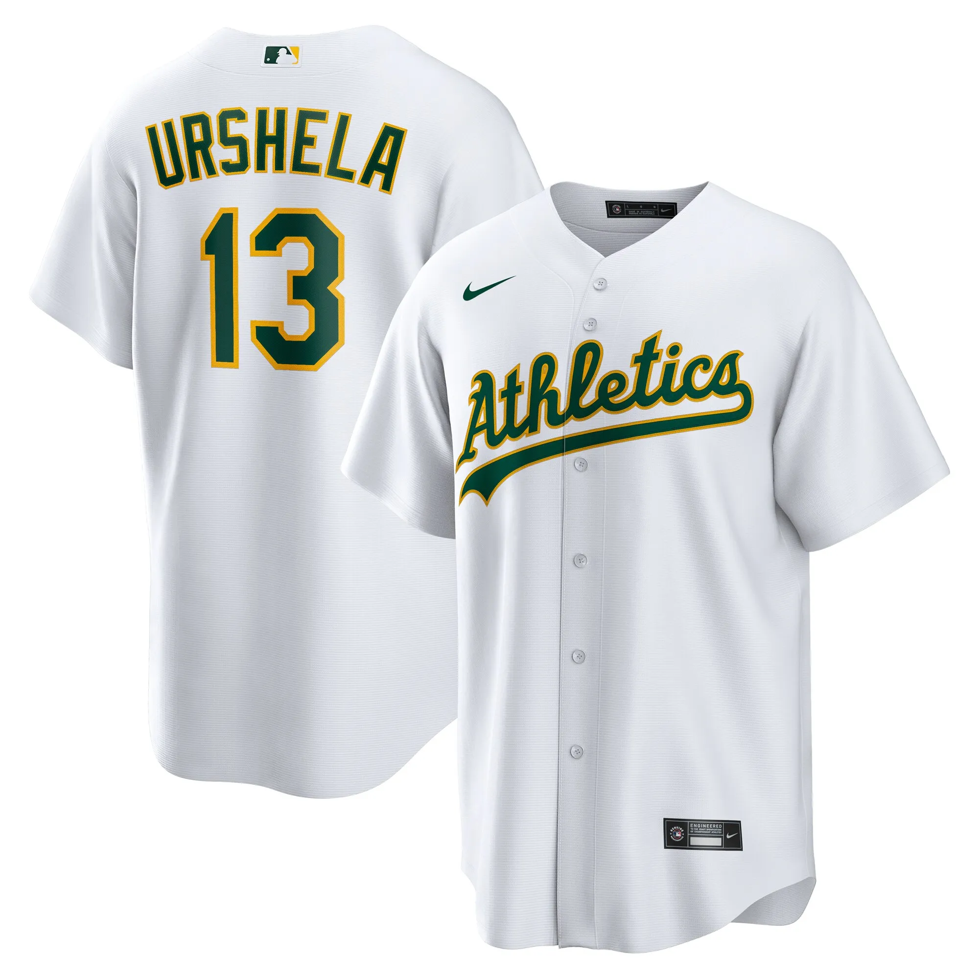 Gio Urshela Athletics Nike Home Replica Jersey - White