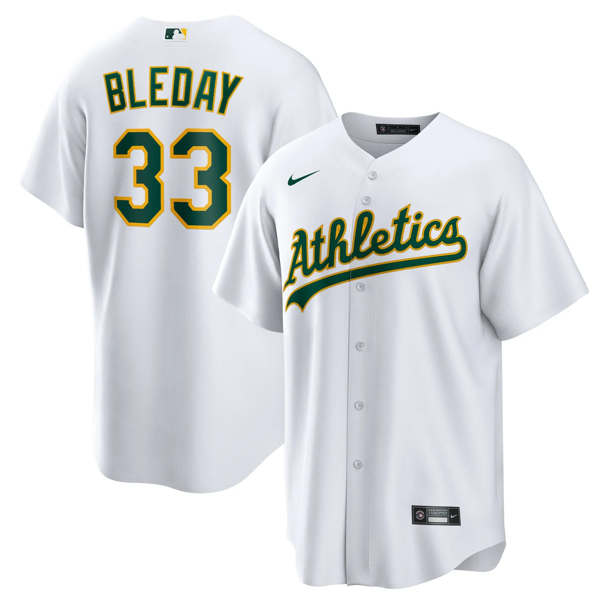 JJ Bleday Athletics Nike Home Replica Jersey - White