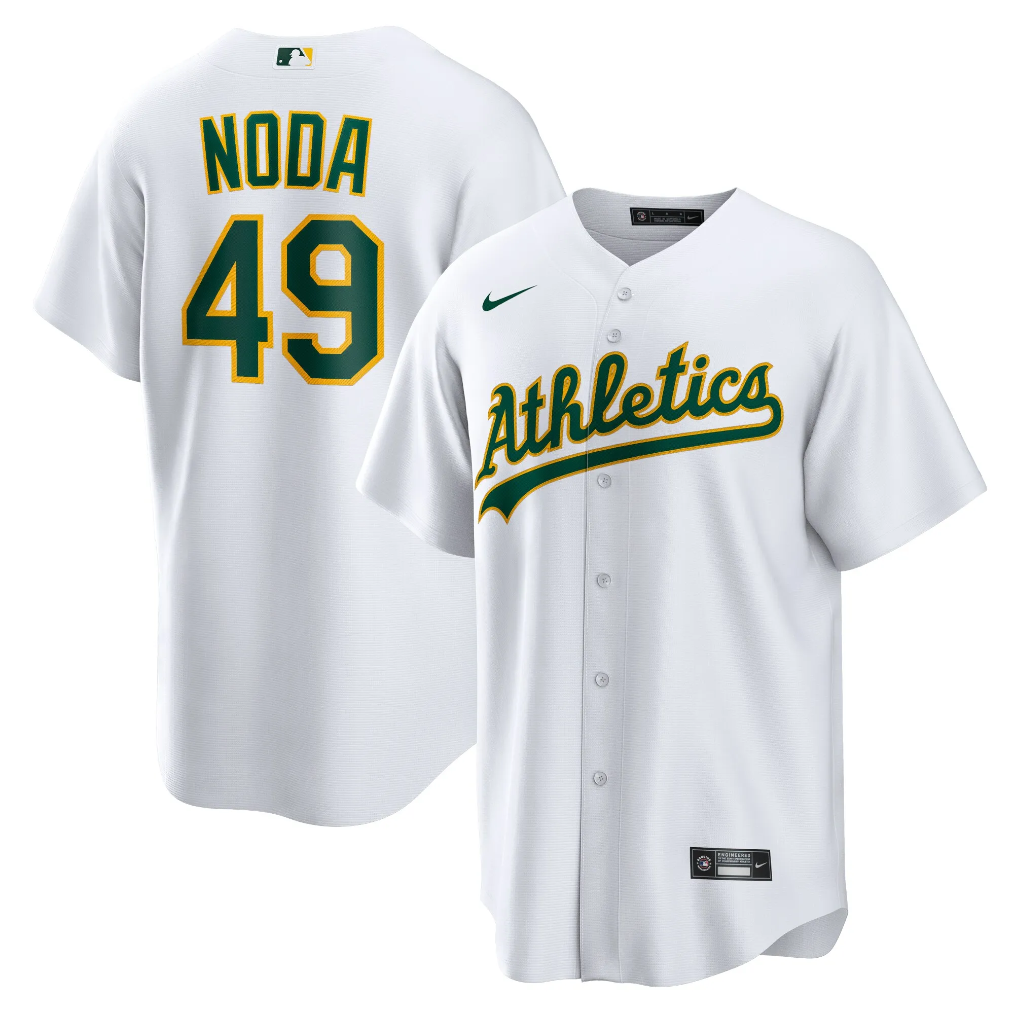 Ryan Noda Athletics Nike Home Replica Jersey - White
