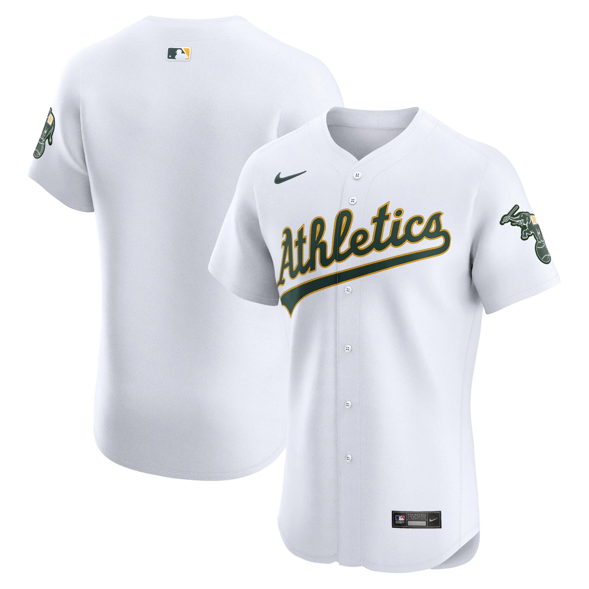 Athletics Nike Home Elite Jersey - White