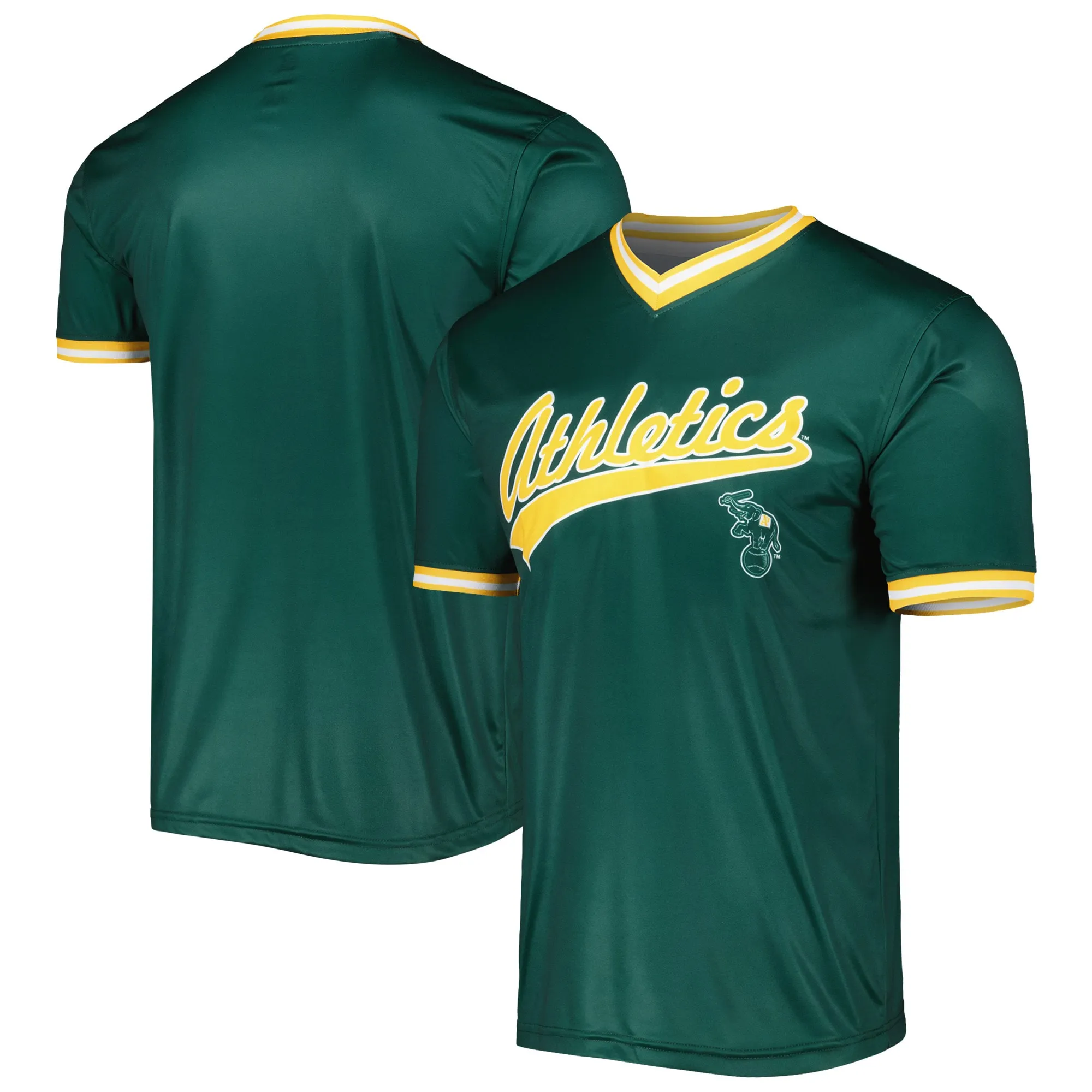 Athletics Stitches Cooperstown Collection Team Jersey - Kelly Green