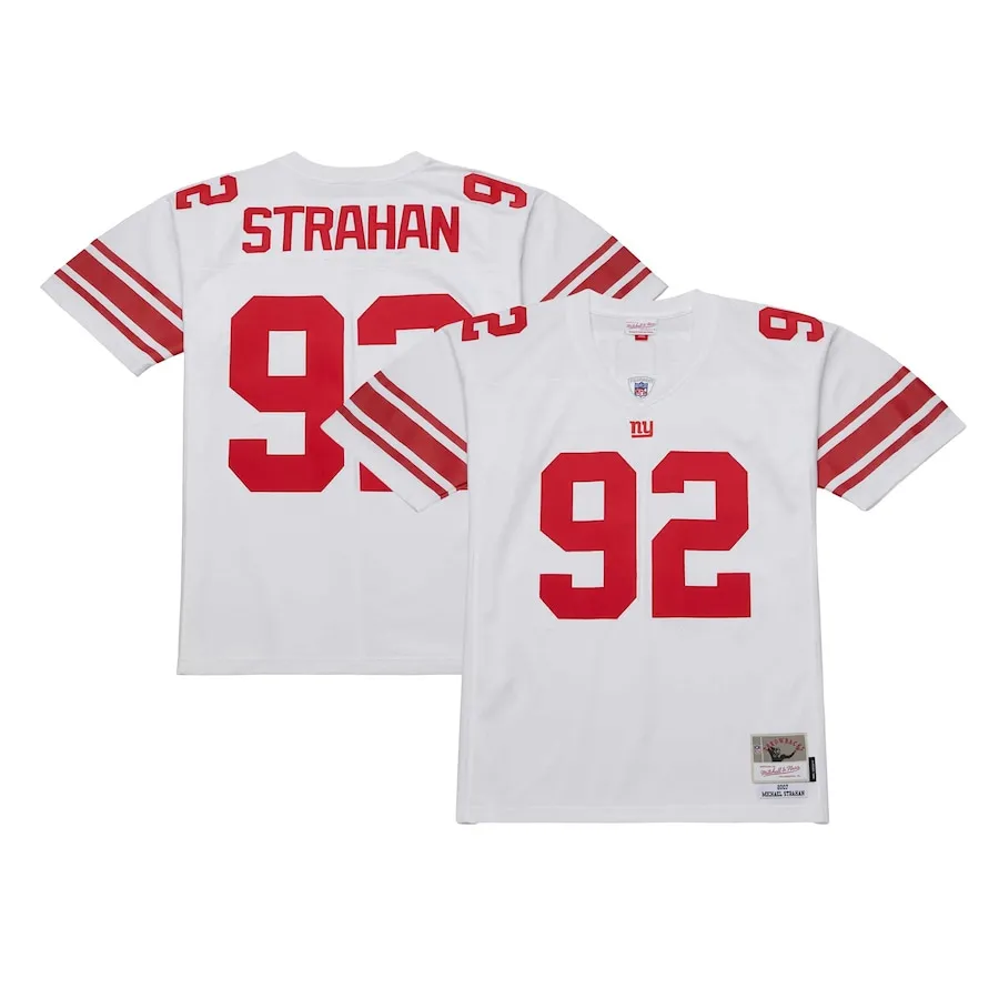Michael Strahan New York Giants Mitchell &amp Ness Legacy Replica Jersey - White
