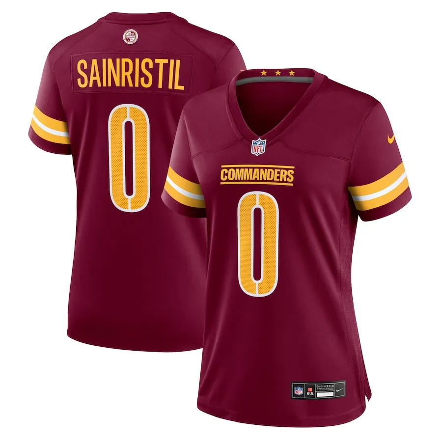 Mike Sainristil Washington Commanders Nike Women's  Game Jersey -  Burgundy