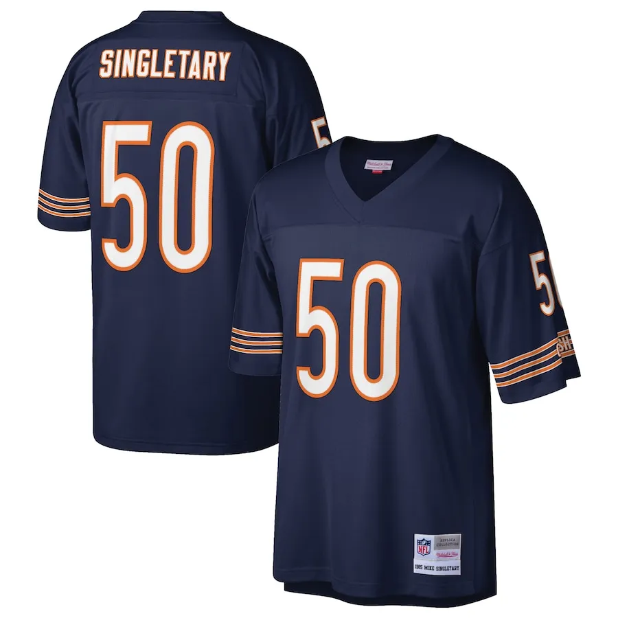 Mike Singletary Chicago Bears Mitchell &amp Ness Retired Player Legacy Replica Jersey - Navy