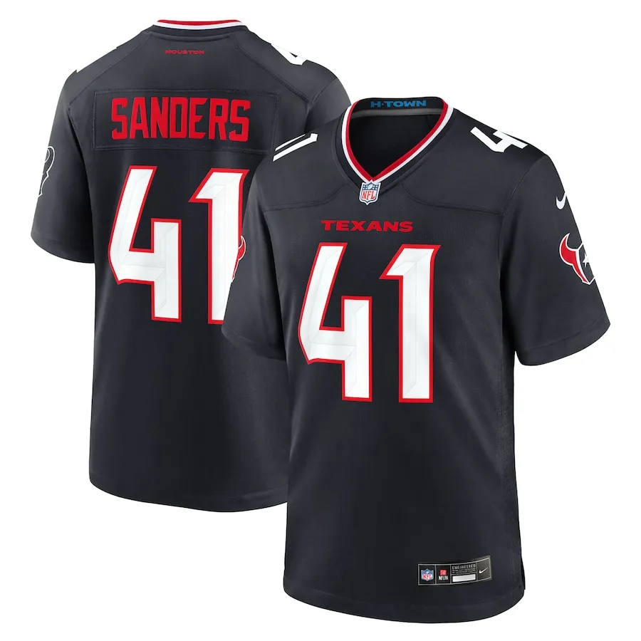 Myjai Sanders Houston Texans Nike Team Game Jersey -  Navy