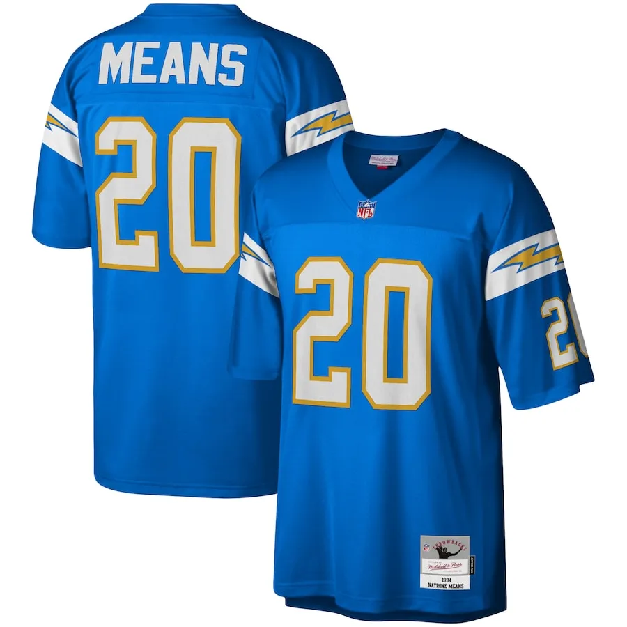 Natrone Means Los Angeles Chargers Mitchell &amp Ness Legacy Replica Jersey - Powder Blue