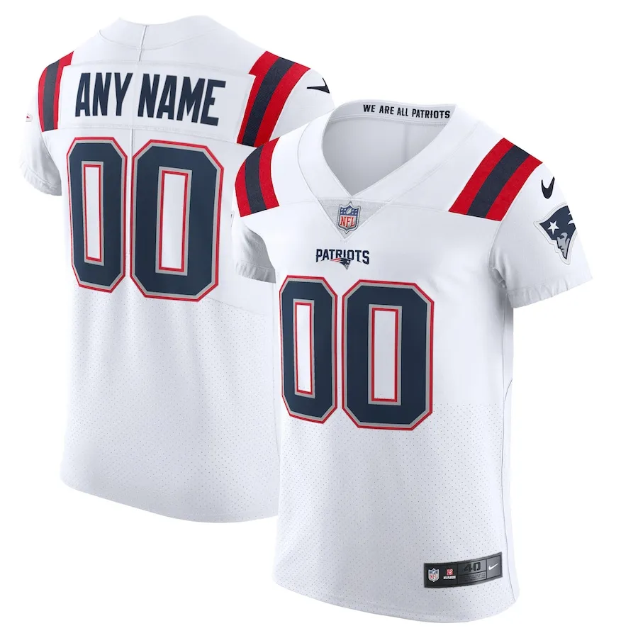 New England Patriots Nike Vapor Elite Custom Jersey - White 9657