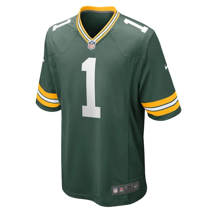 Number 1 Groom Green Bay Packers Nike Game Jersey - Green