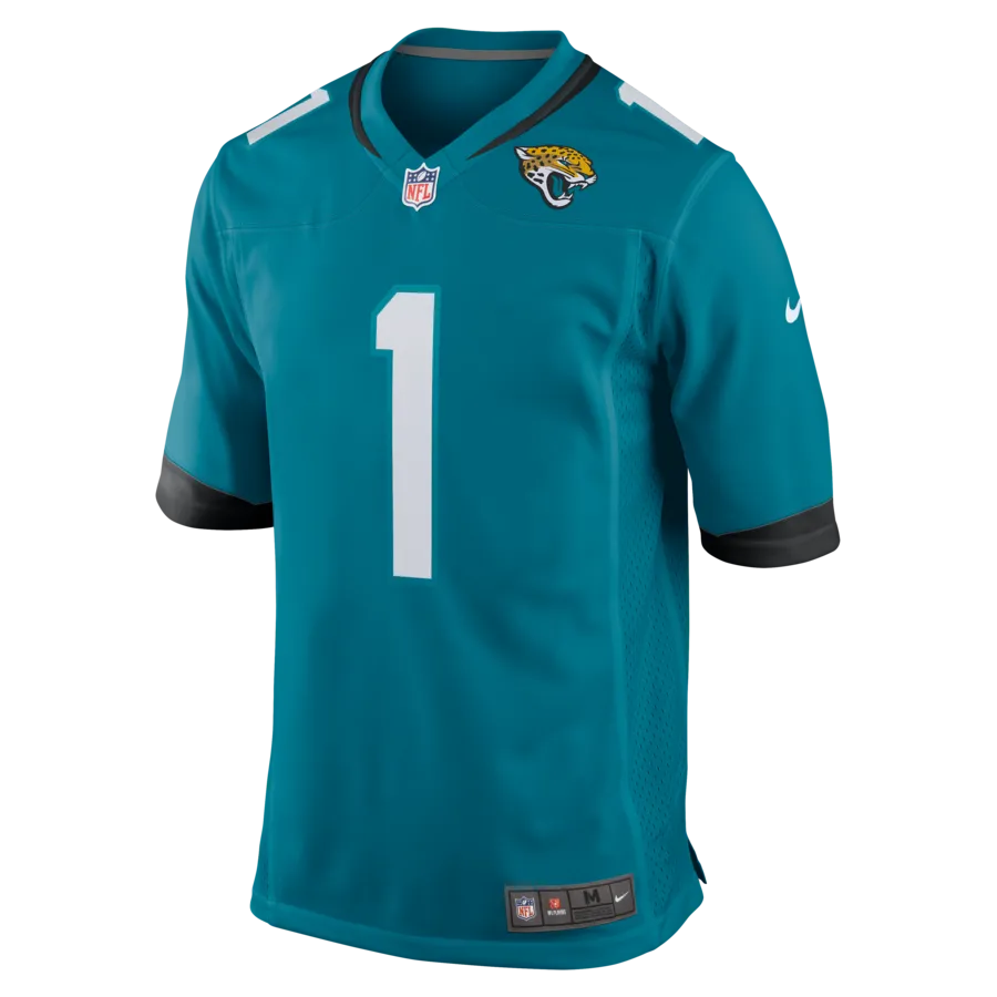 Number 1 Groom Jacksonville Jaguars Nike Game Jersey - Teal