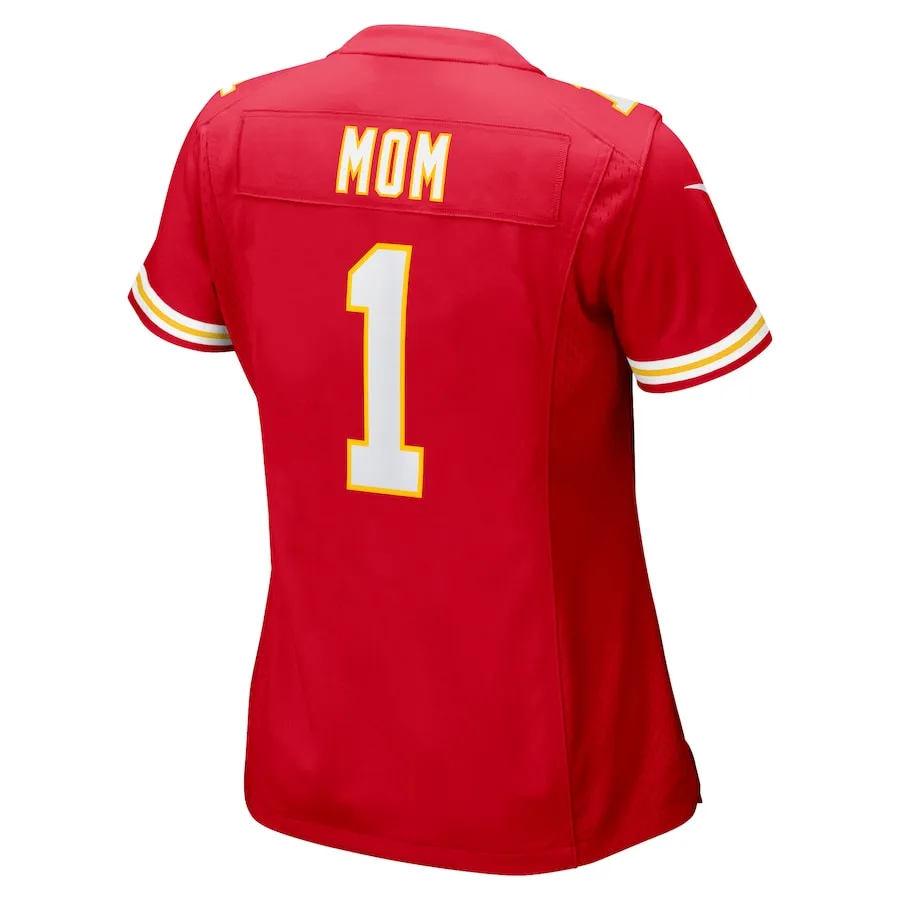 Number 1 Mom Kansas City Chiefs Nike Women's Game Jersey - Red