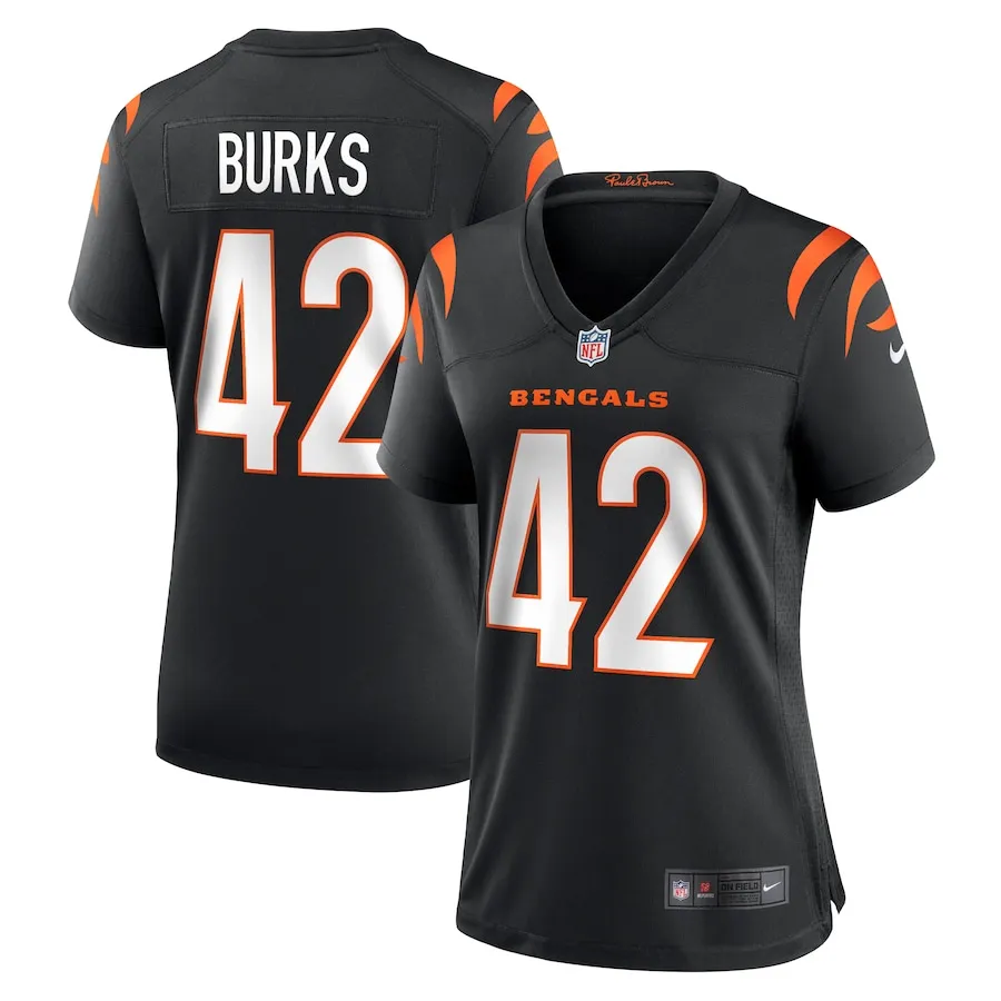 Oren Burks Cincinnati Bengals Nike Women's Team Game Jersey -  Black