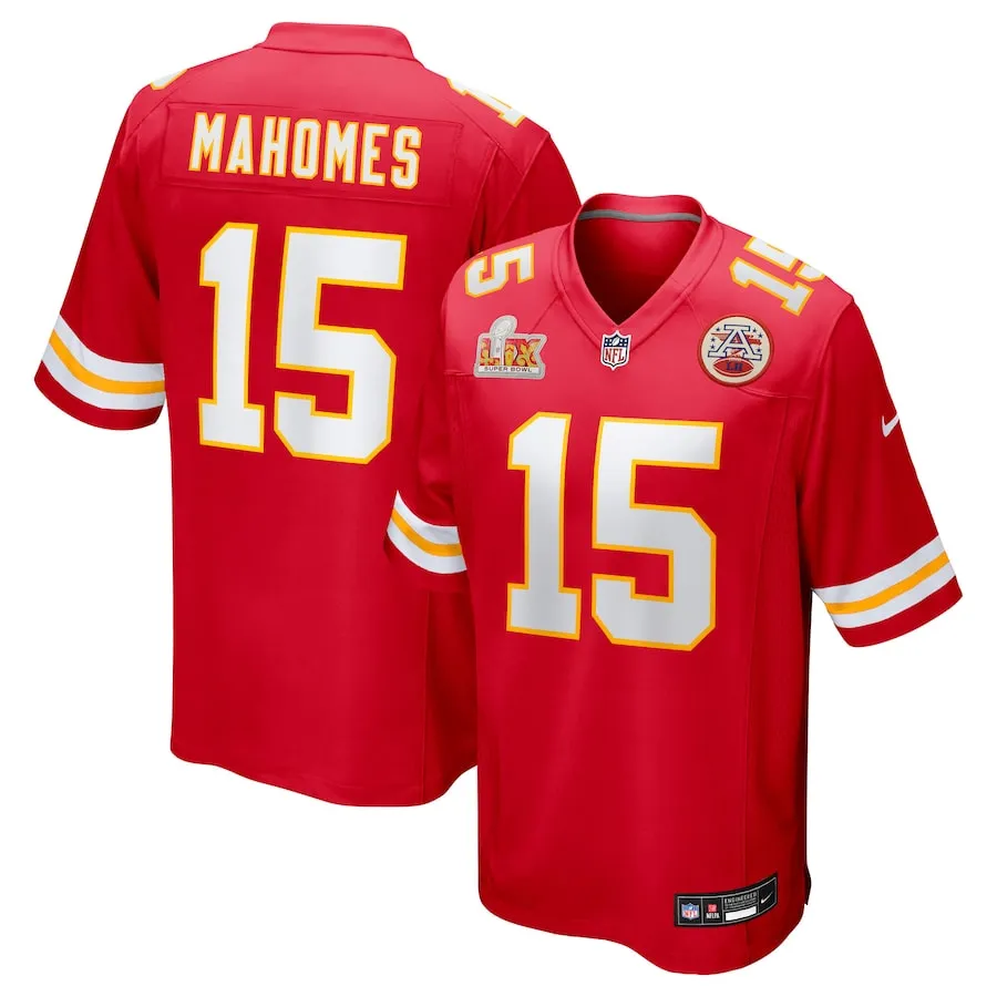 Patrick Mahomes Kansas City Chiefs Nike Super Bowl LIX Game Jersey - Red