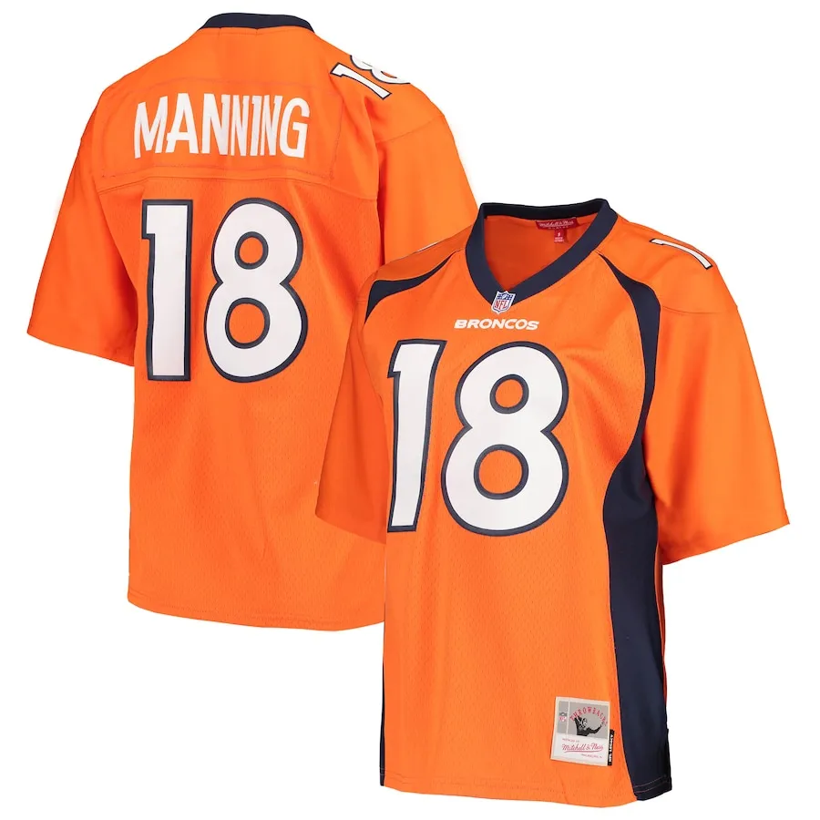 Peyton Manning Denver Broncos Mitchell &amp Ness Women's Legacy Replica Player Jersey - Orange