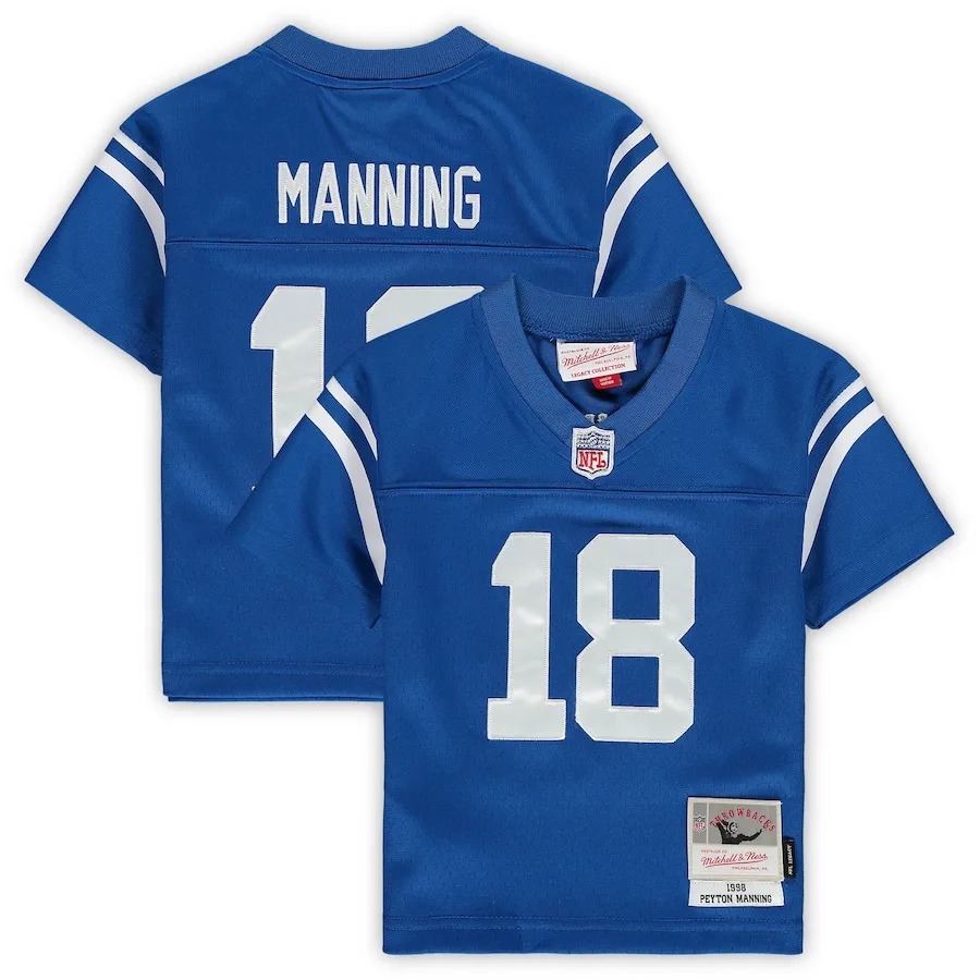 Peyton Manning Indianapolis Colts Mitchell &amp Ness Toddler 1998 Retired Legacy Jersey - Royal