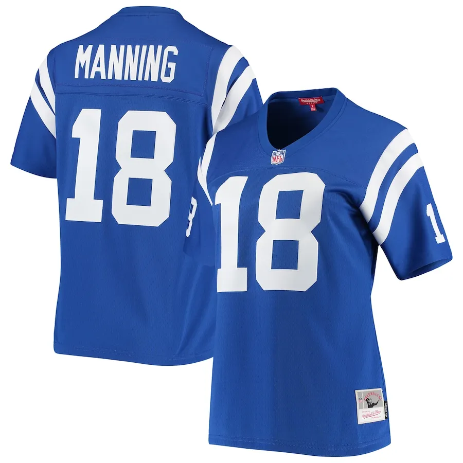 Peyton Manning Indianapolis Colts Mitchell &amp Ness Women's 1998 Legacy Replica Jersey - Royal