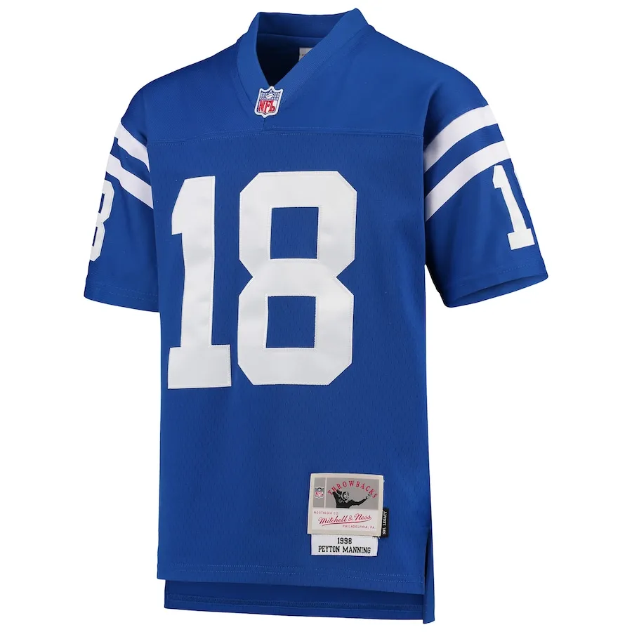 Peyton Manning Indianapolis Colts Mitchell &amp Ness Youth 1998 Legacy Retired Player Jersey - Royal