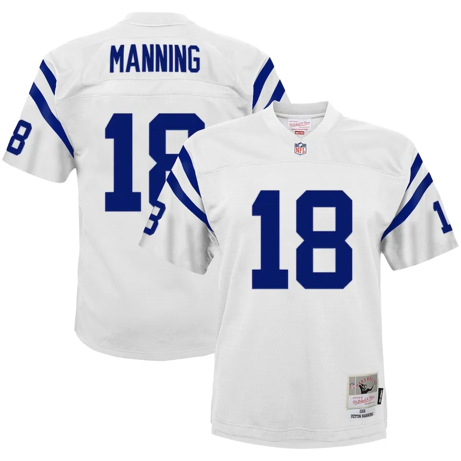 Peyton Manning Indianapolis Colts Mitchell &amp Ness Youth 2006 Retired Player Legacy Jersey - White