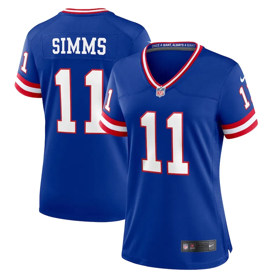 Phil Simms New York Giants Nike Women's Classic Retired Player Game Jersey - Royal