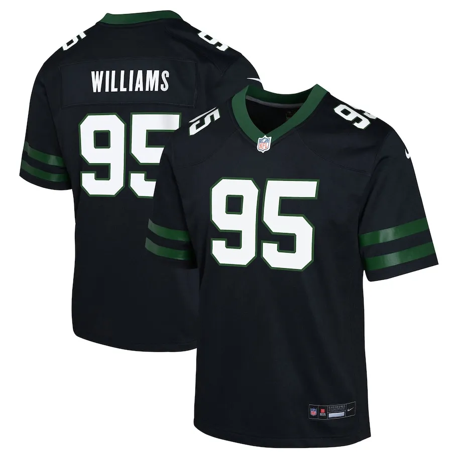 Quinnen Williams New York Jets Nike Youth Alternate Game Jersey - Black