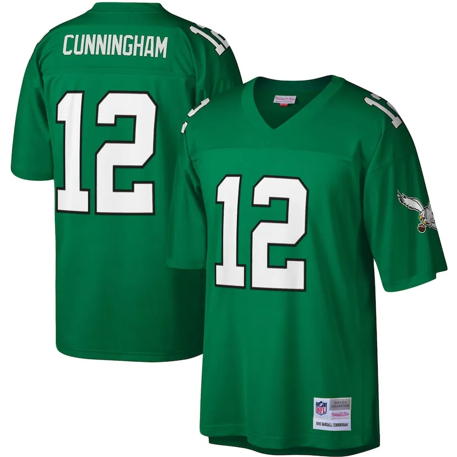 Randall Cunningham Philadelphia Eagles Mitchell &amp Ness Legacy Replica Jersey - Kelly Green