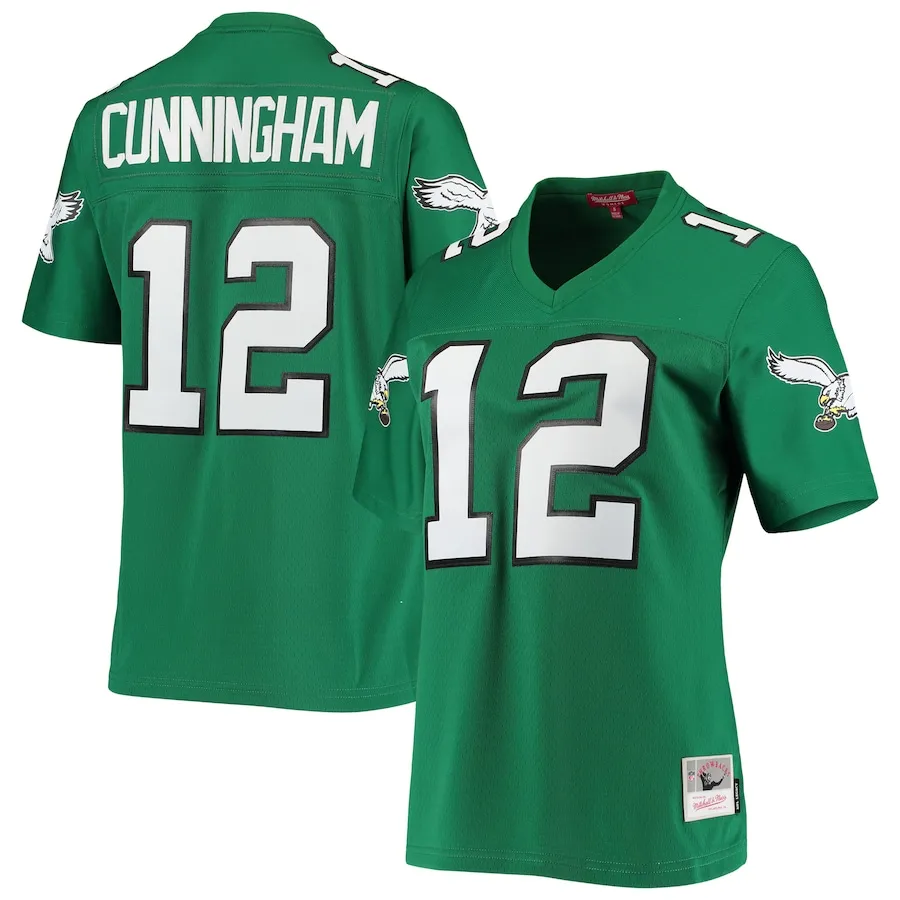 Randall Cunningham Philadelphia Eagles Mitchell &amp Ness Women's 1990 Legacy Replica Jersey - Kelly Green