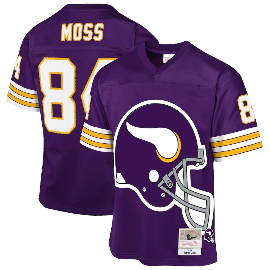 Randy Moss Minnesota Vikings Mitchell &amp Ness Youth 1998 Throwback Fashion Jersey - Purple