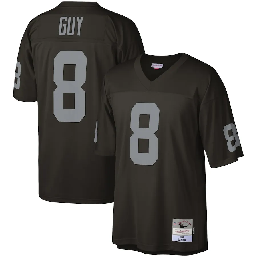 Ray Guy Las Vegas Raiders Mitchell &amp Ness Legacy Replica Jersey - Black