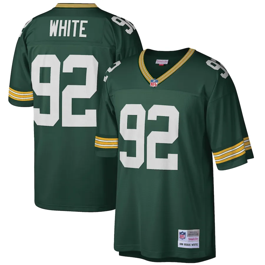 Reggie White Green Bay Packers Mitchell &amp Ness Big &amp Tall 1996 Retired Player Replica Jersey - Green