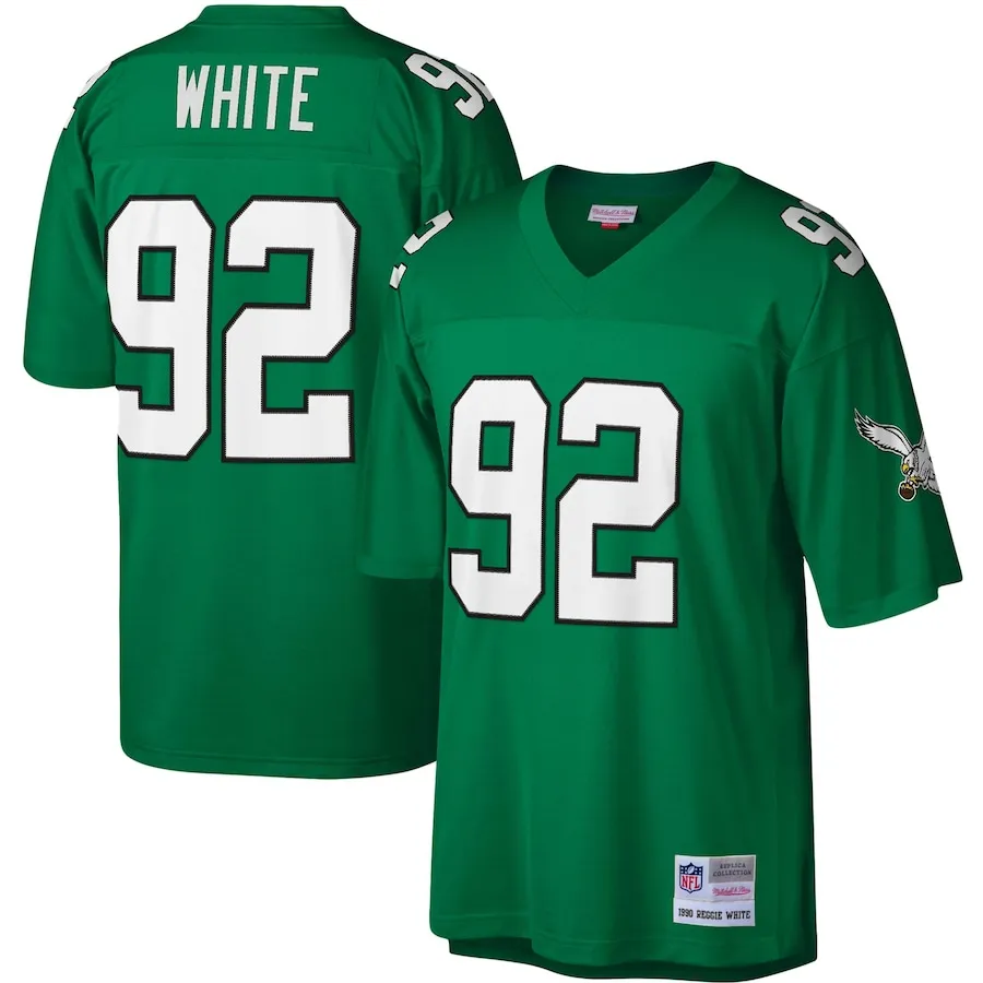 Reggie White Philadelphia Eagles Mitchell &amp Ness Legacy Replica Jersey - Kelly Green