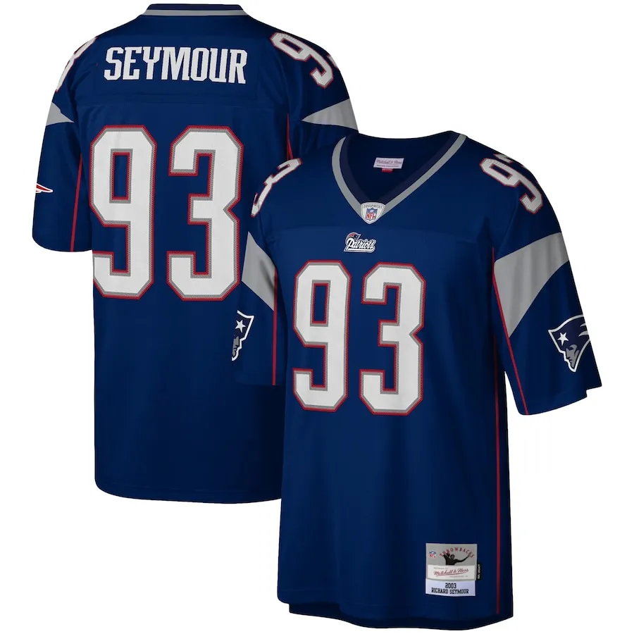 Richard Seymour New England Patriots Mitchell &amp Ness Legacy Replica Jersey - Navy
