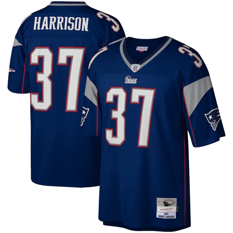 Rodney Harrison New England Patriots Mitchell &amp Ness Legacy Replica Jersey - Navy