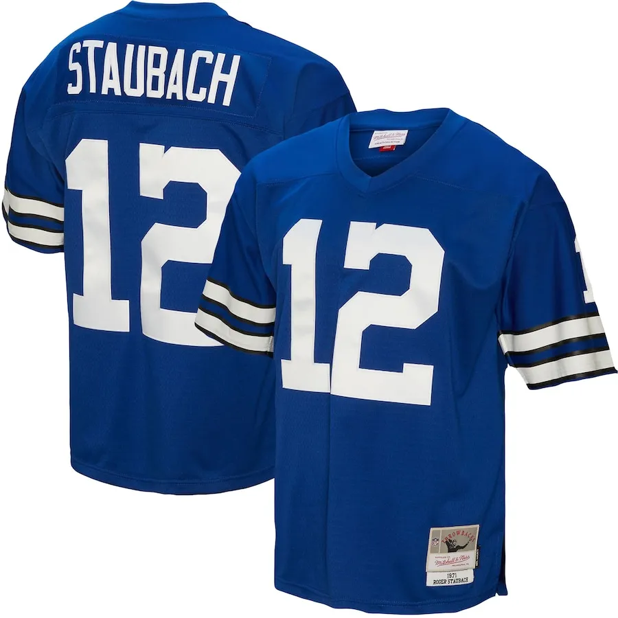 Roger Staubach Dallas Cowboys Mitchell &amp Ness Legacy Replica Jersey - Royal