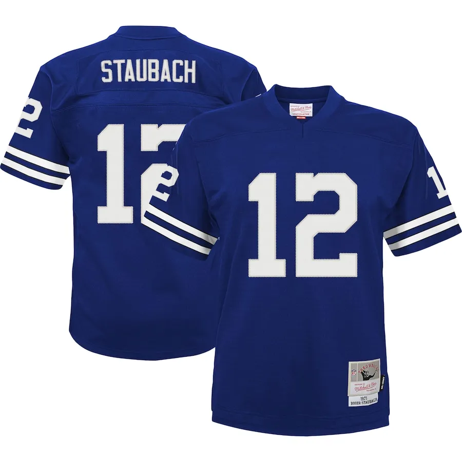 Roger Staubach Dallas Cowboys Mitchell &amp Ness Toddler 1971 Retired Legacy Jersey - Navy