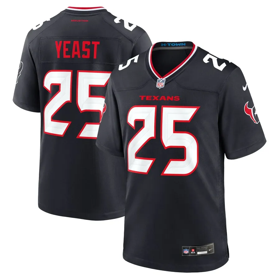 Russ Yeast Houston Texans Nike Team Game Jersey -  Navy